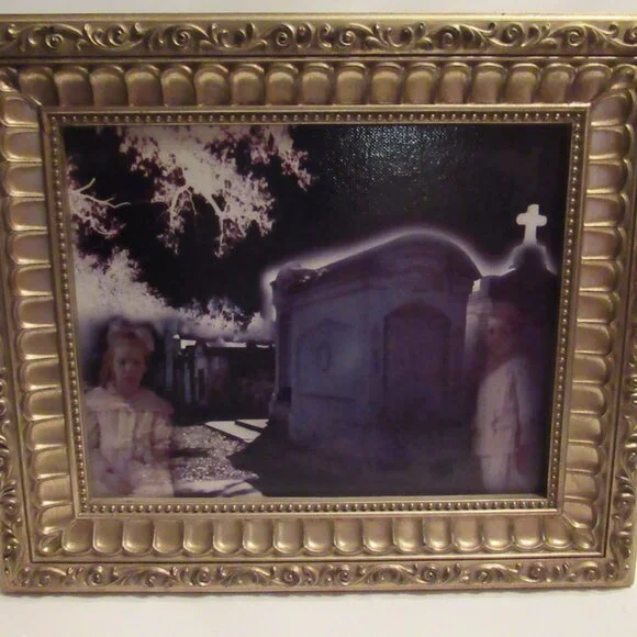 Giclee Print in Ornate Gold Frame, 13 x 11